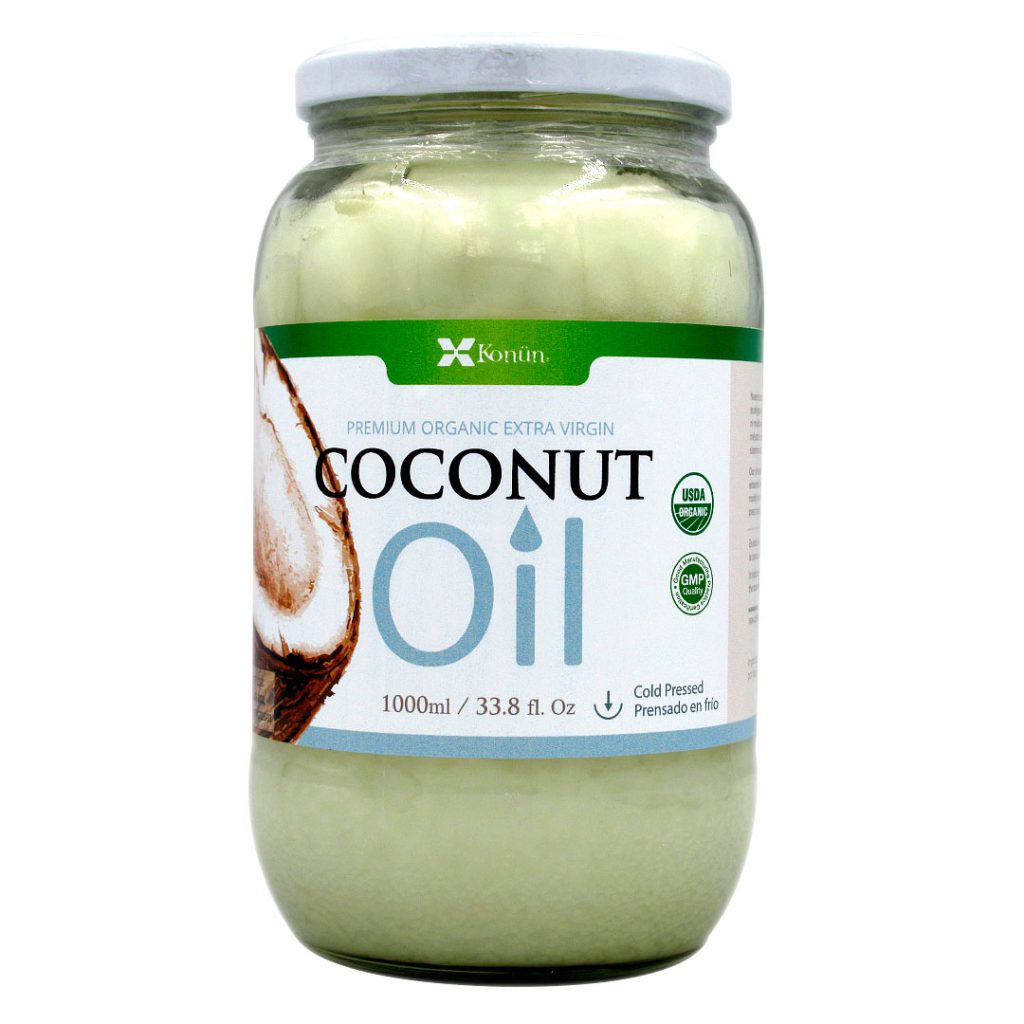 Aceite De Coco Extra Virgen Organico Sin Gmo Ml Marca Konun