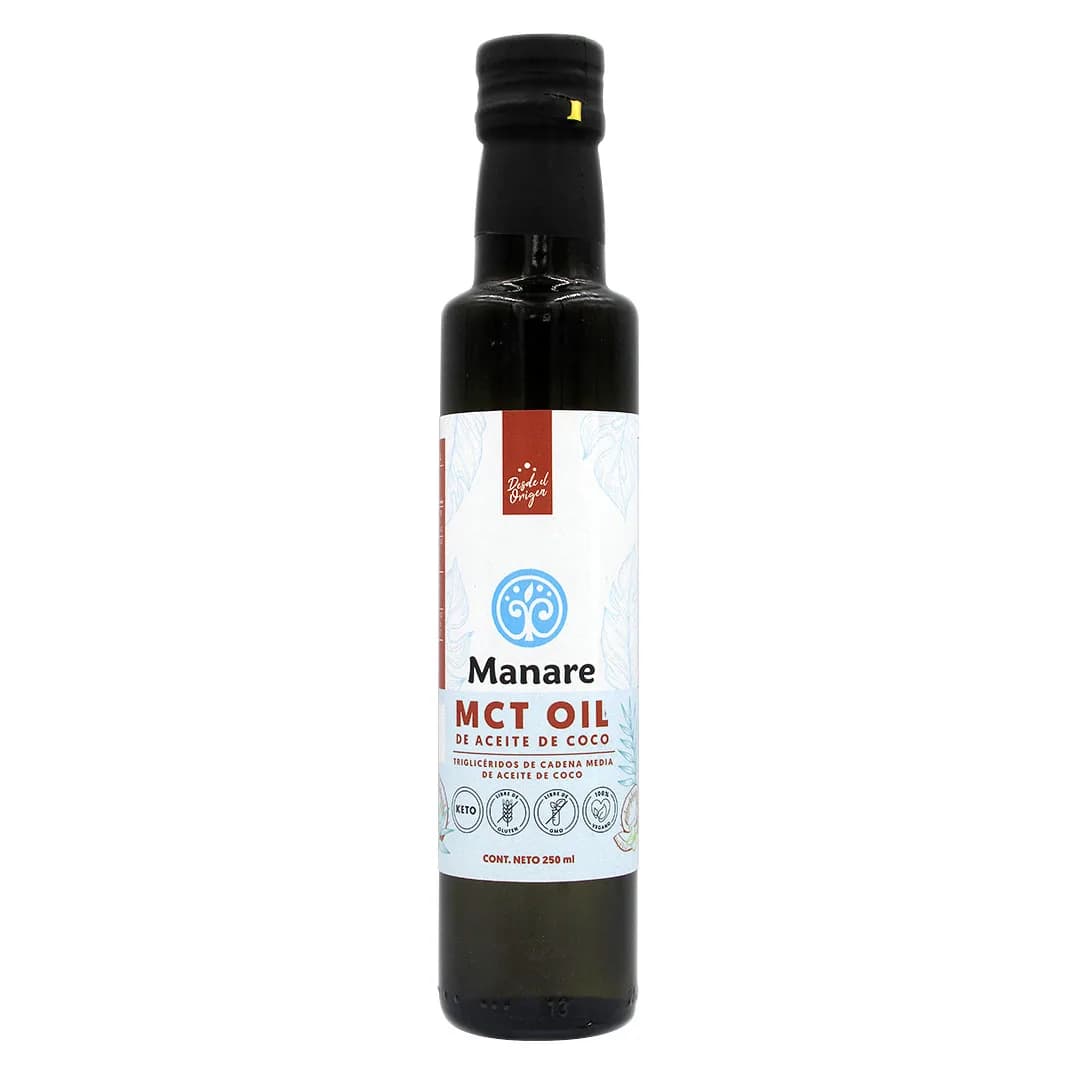 Aceite de Coco Líquido MCT Sin Gluten 250 ml