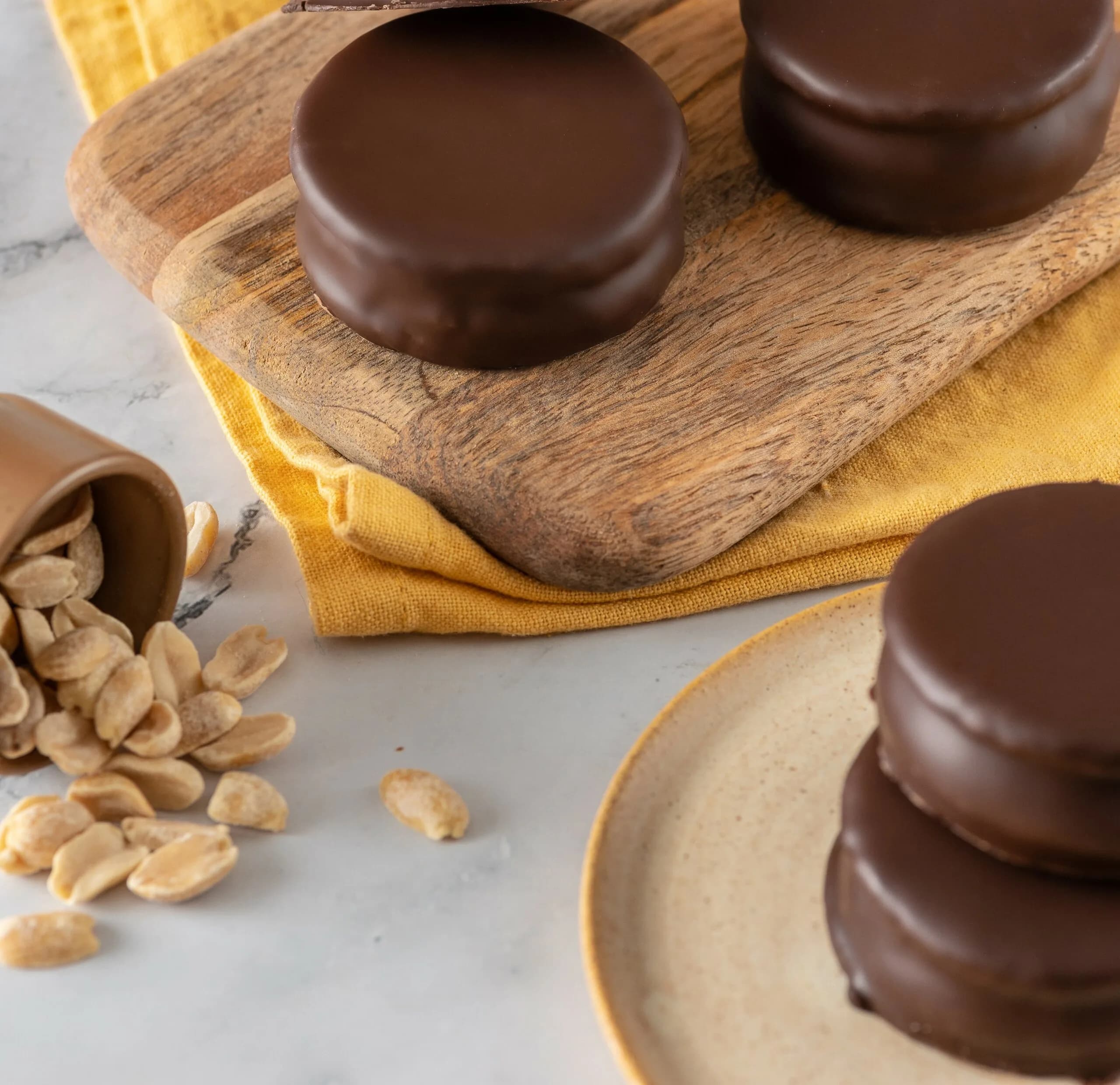 Alfajor Vegano Relleno con Cremoso de Maní 1 Unidad