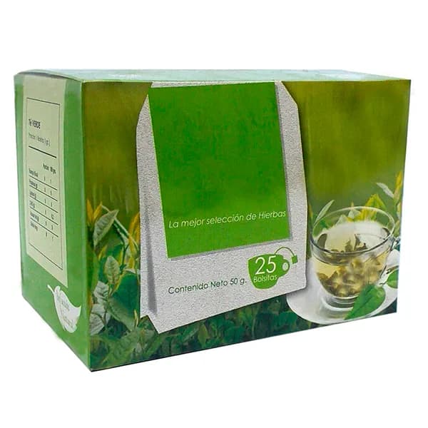 Té Verde 100% Natural 25 bolsitas