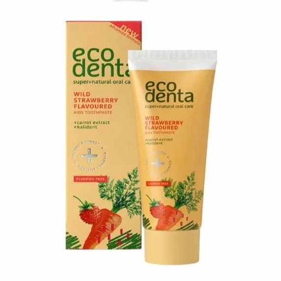 Crema Dental Infantil Orgánica Vegana sabor jugos frutilla 75ml