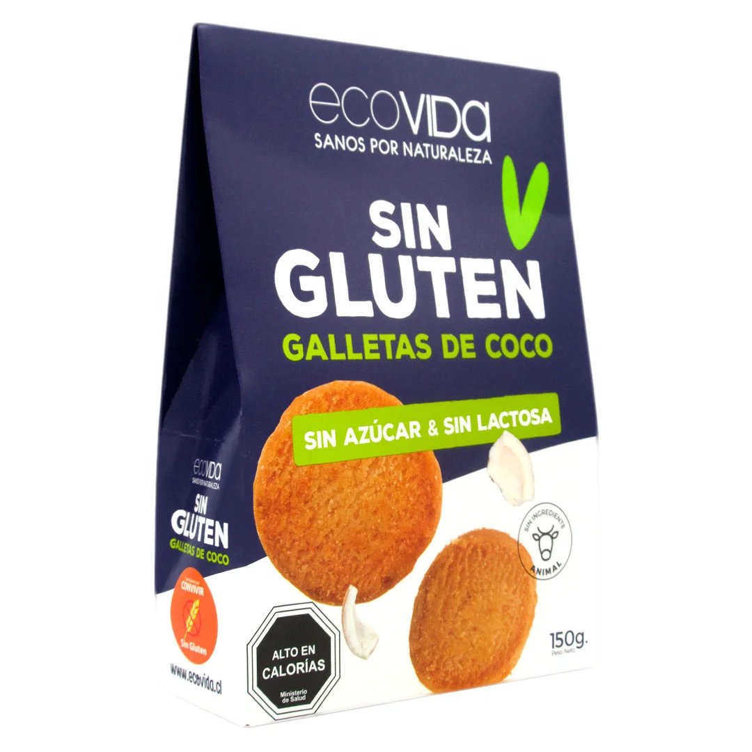 Galletas Veganas Coco Sin AzúcarSin Gluten 150 grs