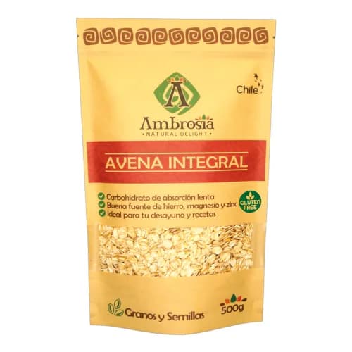 Avena Integral Libre de Gluten 500 grs