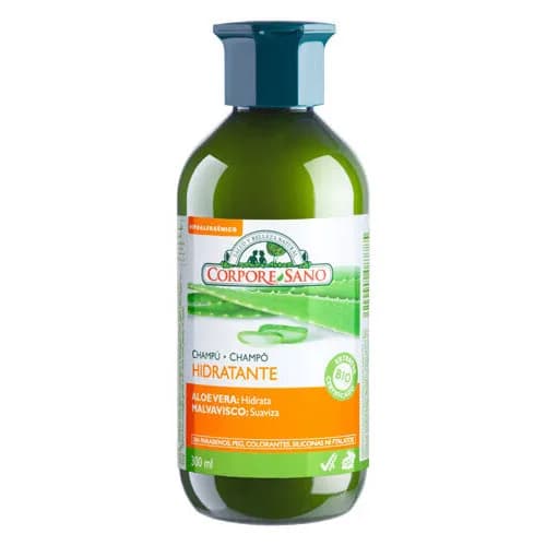 Shampoo Hidratante de Aloe Vera y Malvavisco sin Parabenos 300 grs