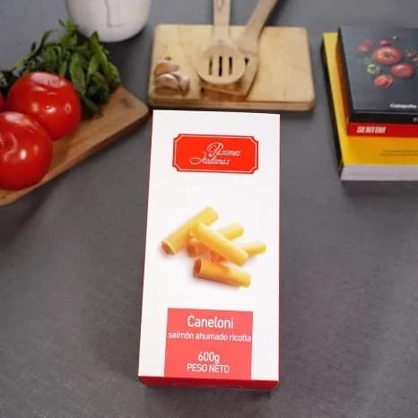 Caneloni Salmón Ahumado Ricotta Congelado 600 grs