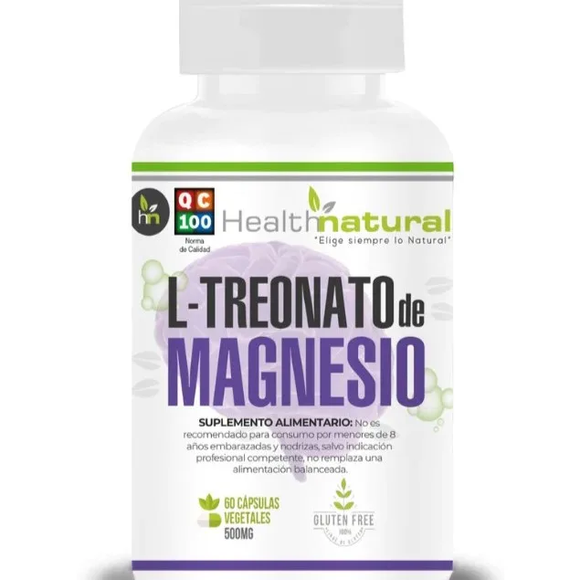 L-Treonato de Magnesio 60 Capsulas Libre de Gluten