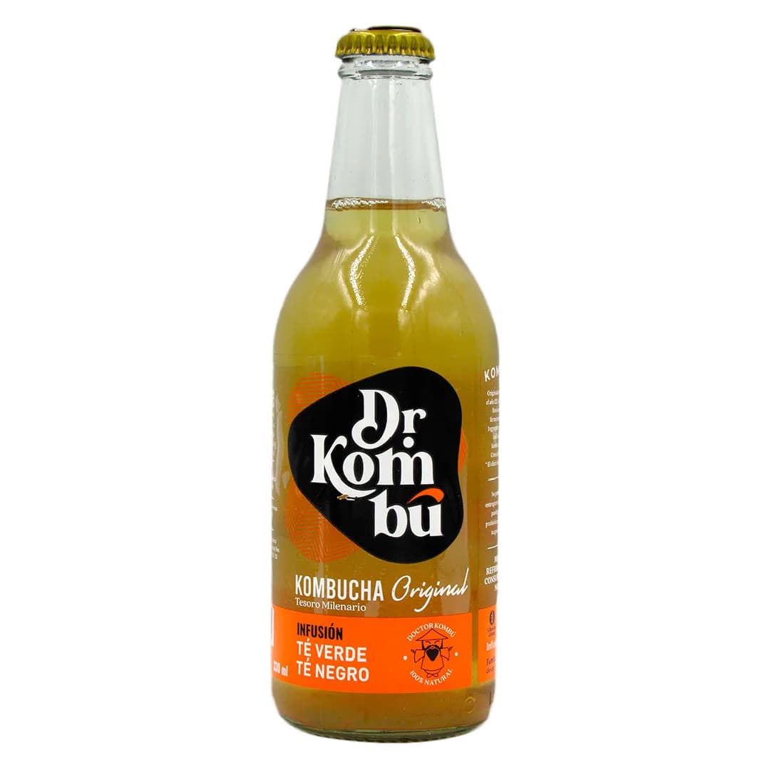 Kombucha Libre de gluten y vegana Sabor Original 330 ml