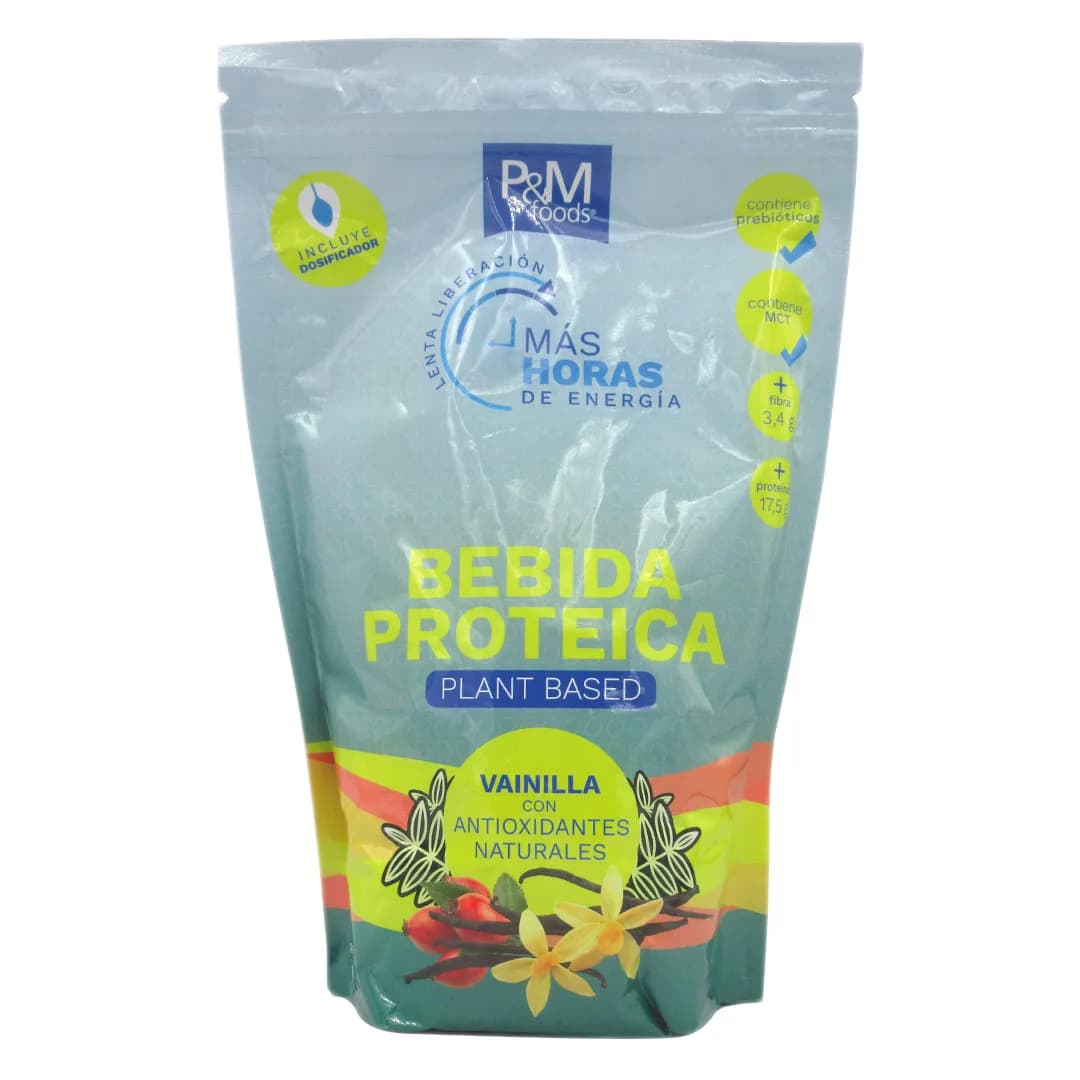 Bebida Proteica Plant Based sabor vainilla apto para veganos 600 grs