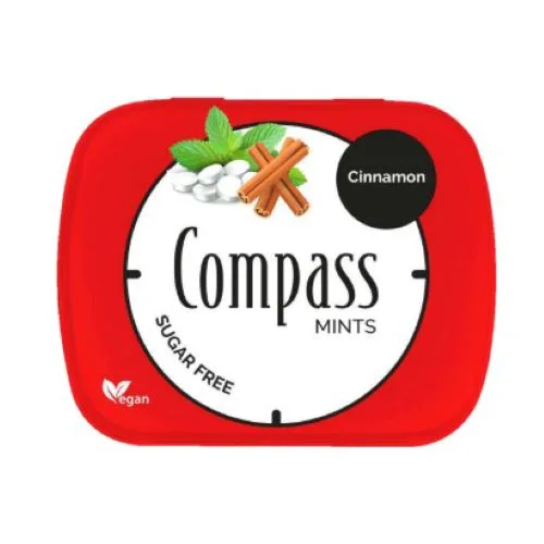 Mentas Sabor Cinnamon sin azúcar Veganas 50Unidades