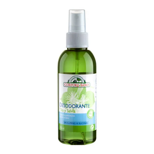 Desodorante Spray de Tilo y Salvia sin Aluminio ni silicona 150 grs