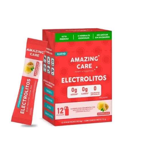 Electrolitos en Polvo Sabor Maracuya 12x6gr Stickpacks