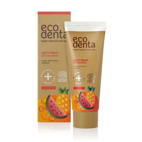 Crema Dental Infantil Orgánica Vegana sabor jugos de frutas 75ml