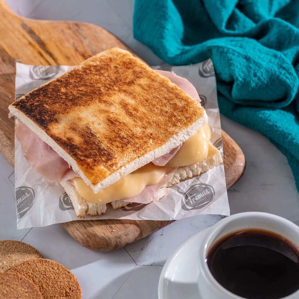Sándwich Miga Jamón Pierna y Queso, 120 g