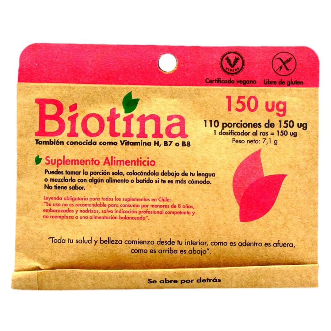Biotina110 Porciones de 150 ug