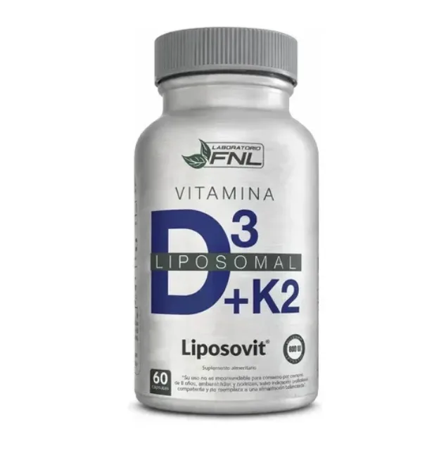 Vitamina D3 + K2 Liposomal 60 cápsulas