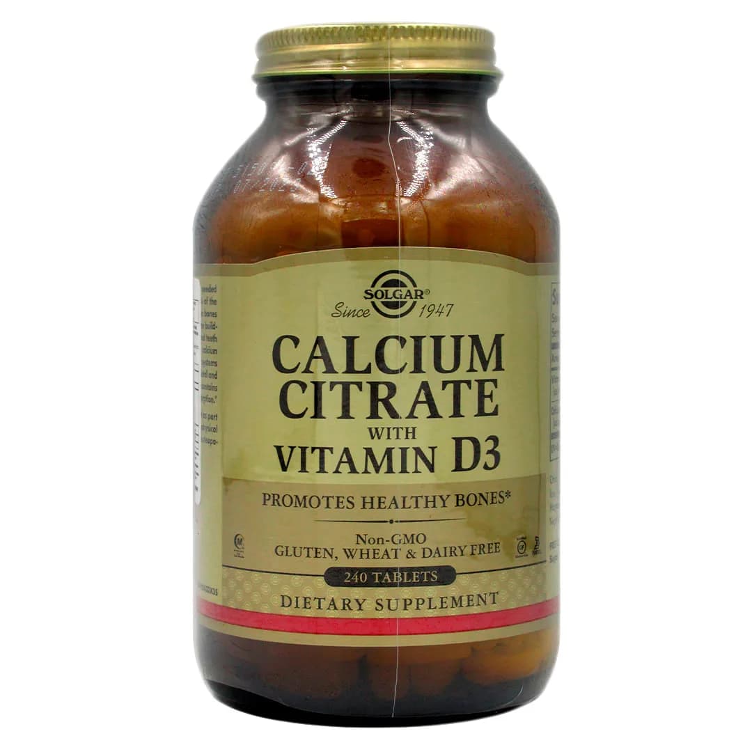 Calcio Citrato Con Vitamina D3 Sin Gluten 240 Tabletas