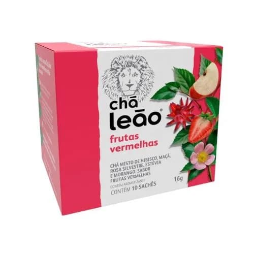 Té Chá Leño Frutas Rojas 20 Gr 10 Saches