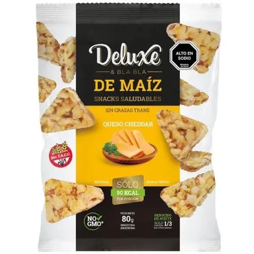 Snacks de Maíz Libre de Gluten sin TACC Queso Chedar 80 gr