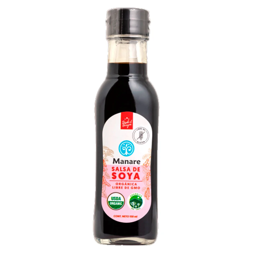 Salsa de Soya Orgánica Libre de Gluten 150ml