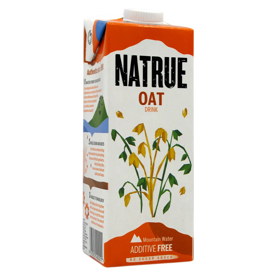 Bebida Vegetal de Avena Sin Aditivos Sin Azúcar 1 LT