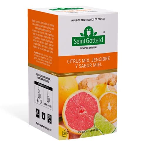 Infusión de Hierbas Citrus Mix Jengibre Miel 20 bolsas