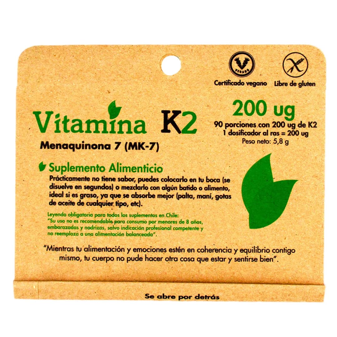 Vitamina K2 90 Porciones de 200 ug
