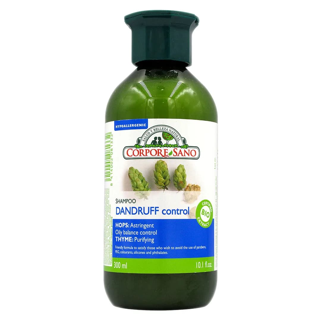 Shampoo Anticaspa de Lupulo sin Parabenos Colorantes ni Siliconas 300 grs