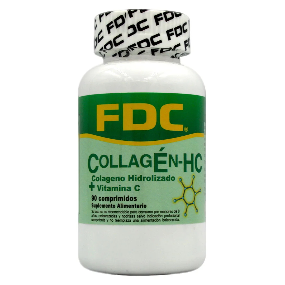 Collagen-HC Colágeno Hidrolizado + Vitamina C 90 Comprimidos