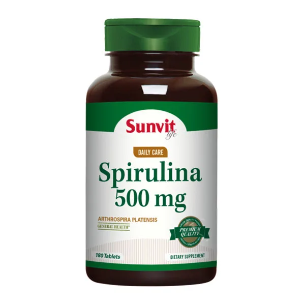 Spirulina 500 mg 180 tabletas