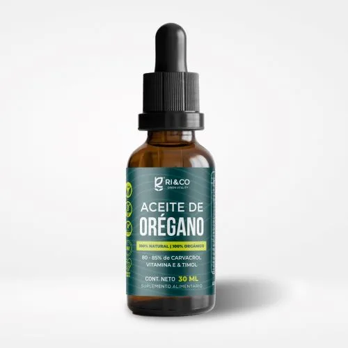 Aceite de Oregano 85% Puro Orgánico sin gluten vegano 30 ml