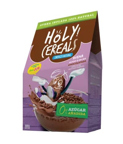 Avena inflada chocolatada sin Azúcar añadida 350 grs
