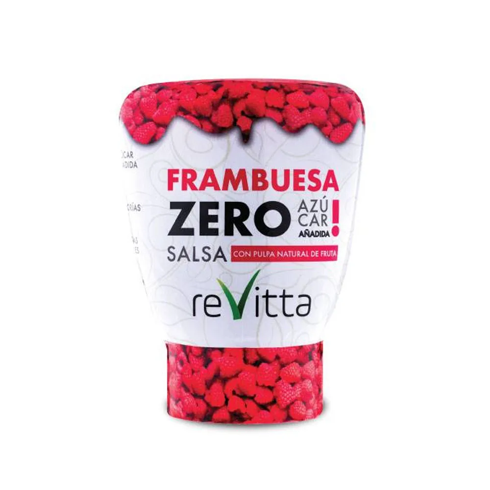 Salsa de Frambuesa Vegana Zero Azúcar sin Gluten 330G
