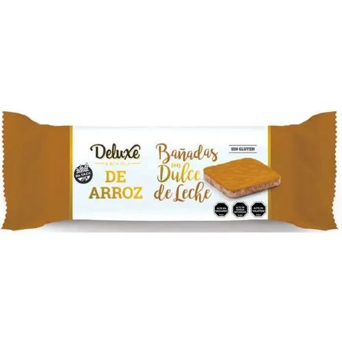 Galletas de Arroz Libre de Gluten Sin TACC bañadas en Dulce de Leche 115 gr