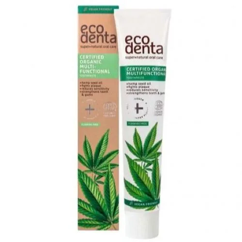 Crema Dental Orgánica Vegana Multifuncional con Cáñamo 75ml