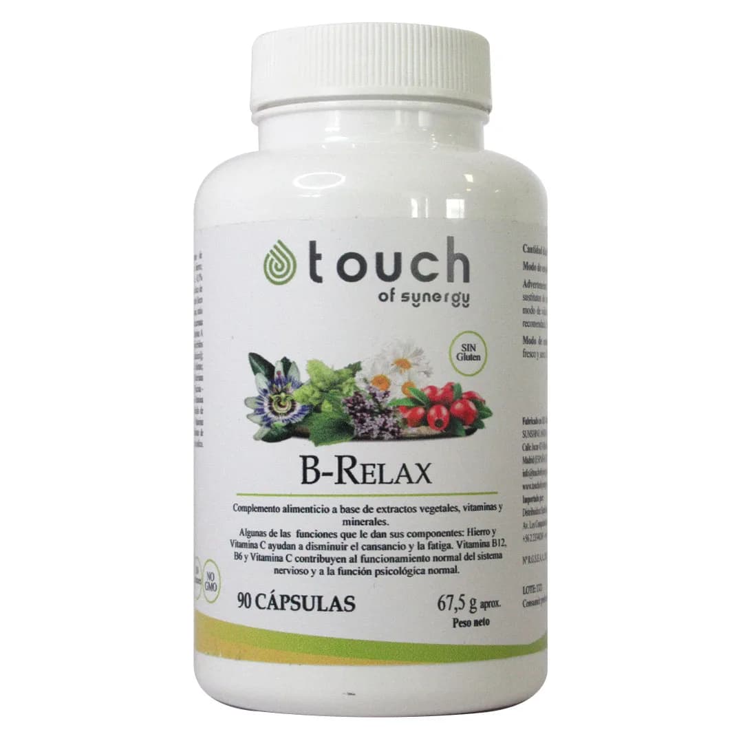 B Relax con Extracto de Vegetales Vitaminas y Minerales Sin Gluten Sin Azucares 90 capsulas