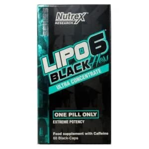 Lipo 6 Black Hers UC Complemento Alimenticio con Cafeina 60 cápsulas