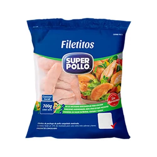 Filetitos de Pollo Congelados, 700 Grs