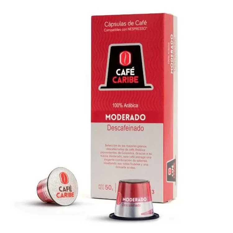 Café Descafeinado Moderado , 10 cápsulas p/ Nespresso