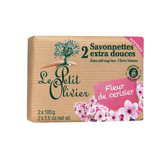Jabon en barra extra suave Flor de Cerezo 2 unidades de 100 grs