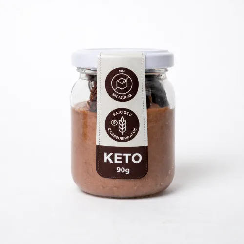Postre Mousse de Chocolate y Avellana Keto, Sin Azúcar Añadida, 90 g