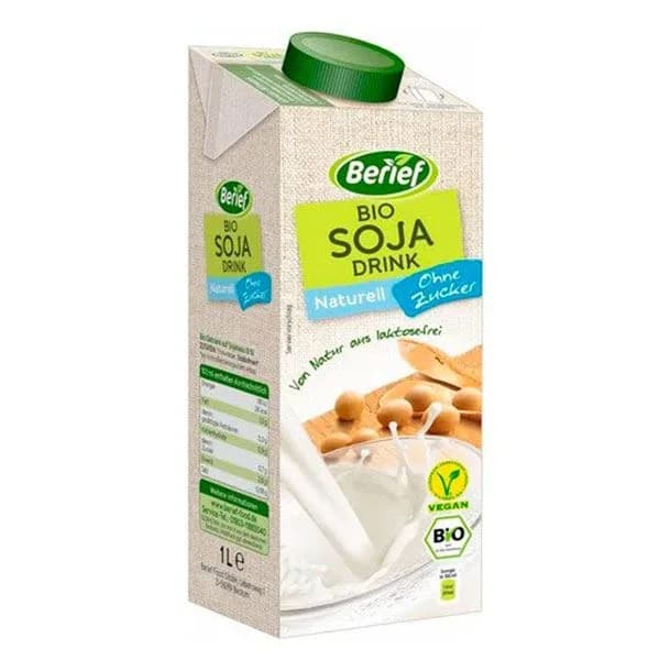 Bebida Vegetal de Soya Orgánica Sin Azúcar 1 LT