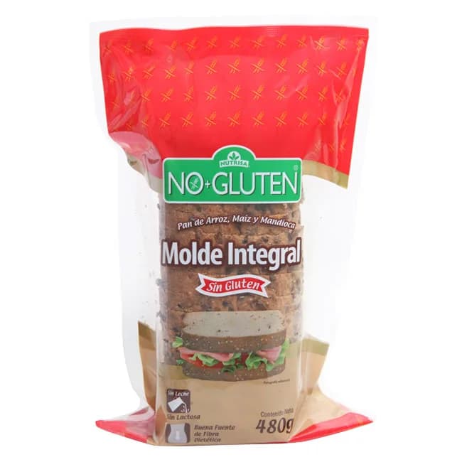 Pan de Molde Integral Sin Gluten 480 grs