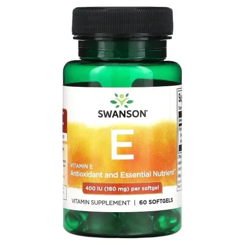 Vitamina E 180 mg 400 IU 60 cápsulas blandas