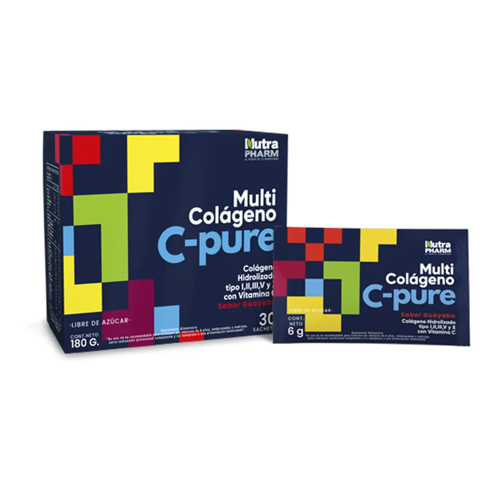 Multi Colageno C-Pure 180gr Sabor Guayaba