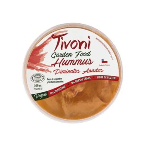 Hummus Pimientos Asados libre de gluten 300 Grs