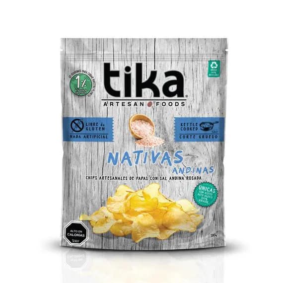 Chips de Papas con Sal Andina Rosada Nativas Andinas 150 grs