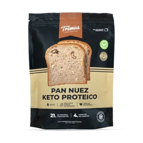 Pan de Molde de Nuez Keto, Proteico y Vegano, 450 g