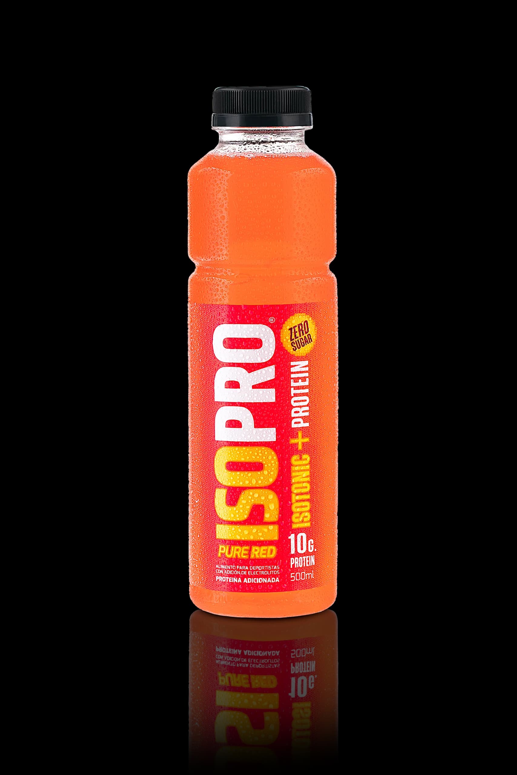 Bebida Isotonica + Proteína 10 gr Pure Red sin Azúcar 500 ml