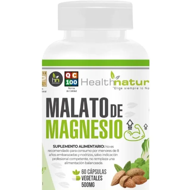 Malato de Magnesio 60 Capsulas Libre de Gluten