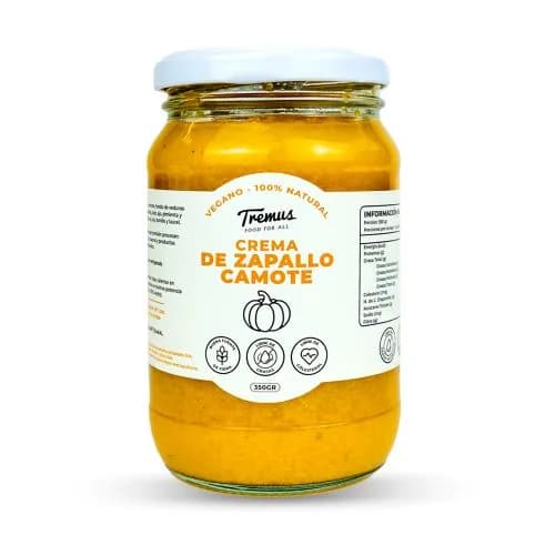 Crema Artesanal de Zapallo Camote Vegana, 350 g
